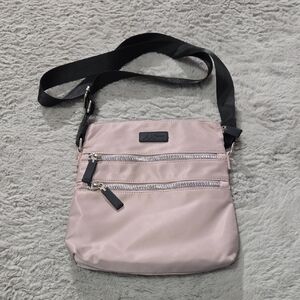 Anne Klein Sport nylon zip crossbody bag